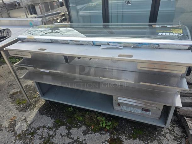 Duke SUB-CP-TC60M Subway Sandwich Condiment Prep Table Refrigerator Cooler, 60", needs new plug. 120 V, 1 PH, 60 Hz, 7.9 A.