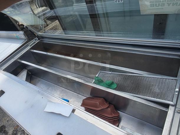 Duke SUB-CP-TC60M 60" Subway sandwich prep table refrigerator. Stainless steel compartments. Needs new plug.