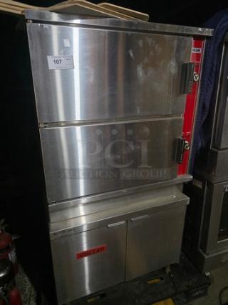 Vulcan-Hart VS3616GE Natural Gas Convection Steamer. 300,000 BTU - Item #1216050