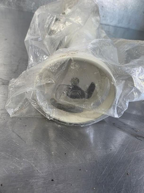 Braun Type 4166 hand held blender wrapped in plastic, showing the base with visible markings. Appears unused.