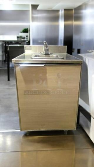 Immaculate Condition – Duke SUBPS – Portable Stainless Steel Hand Sink with Cabinet Base – Fully Tested & Working! - Item #1213854