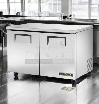 Superb Condition – True TUC-48-HC – 2-Door Undercounter Refrigerator – 115V – Fully Tested & Working! - Item #1213886