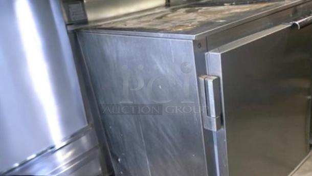 Beverage-Air UCR48 undercounter refrigerator, stainless steel, 2-door, tested and working, 115V, outstanding condition.