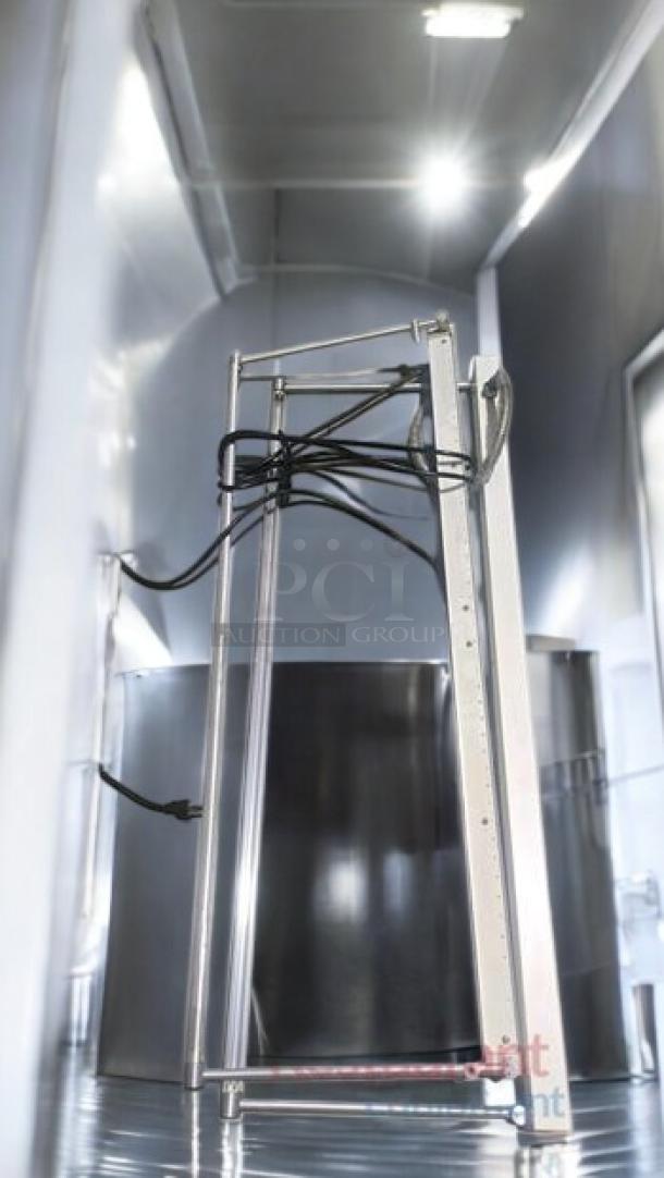 Lot of 12 menu board signage and lighting units by Commercial Grade Display Systems, mixed models, fully tested.