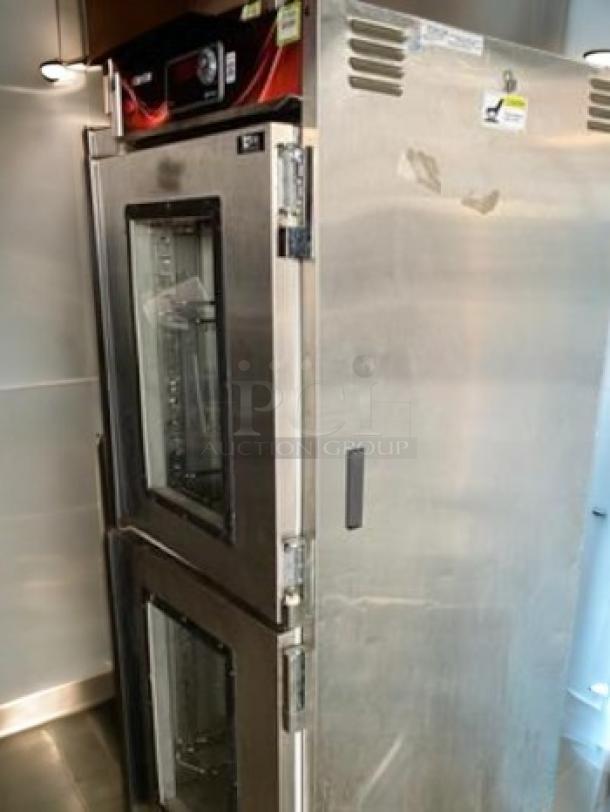 Immaculate Cres Cor H-137-SUA-12D full height insulated mobile heated cabinet, 120V; fully tested, excellent condition.