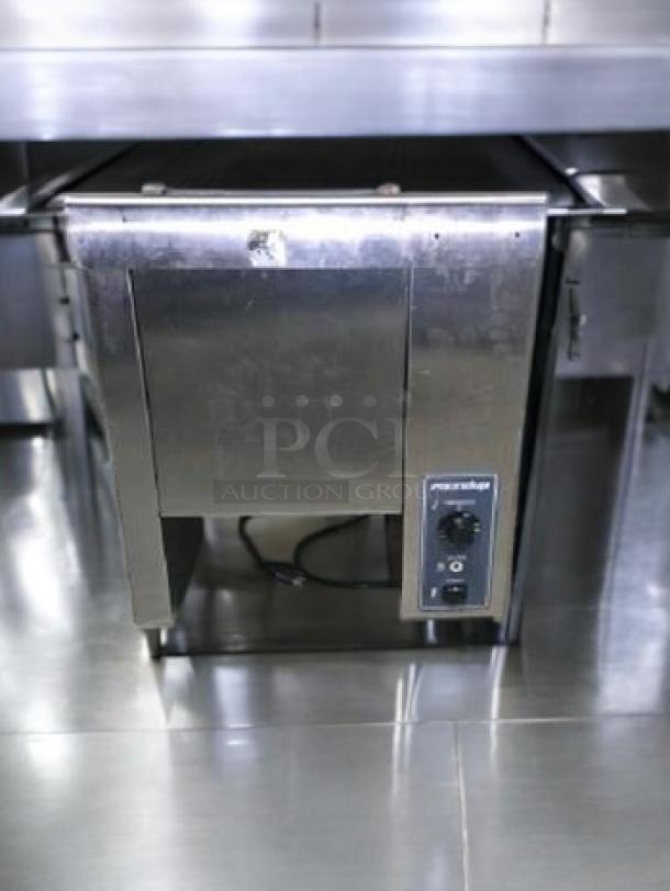 Pristine Antunes VCT-1000CV vertical contact bun toaster, stainless steel, 208-240V, fully tested, excellent condition.