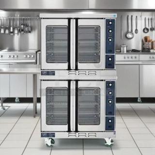 Outstanding Find - Duke E102-G Double Full Size Natural Gas Convection Oven - 40,000 BTU - Tested and Working! - Item #1214287