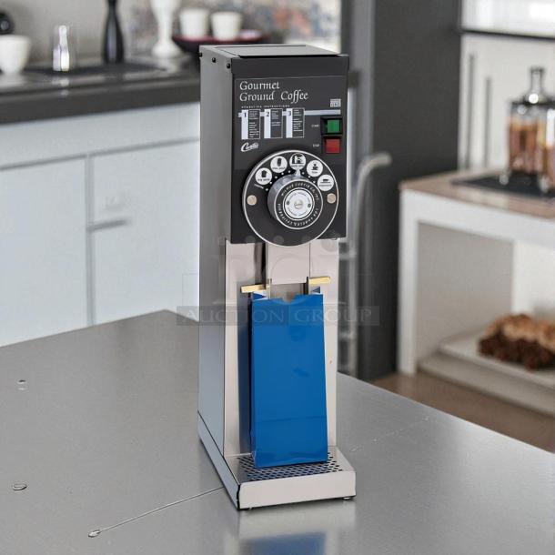 Curtis GSG-3BLK automatic coffee grinder with 2.5 lb hopper, digital controls. Excellent condition, 120v, tested and working.