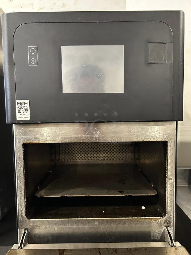 Merrychef eikon E1S high-speed countertop microwave convection oven, 208-240v/1ph, tested and working, with front control panel.