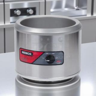 Nemco 6101A 11 Qt. Countertop Warmer, stainless steel, 120V, 750W, tested and working, great condition, visible control panel.
