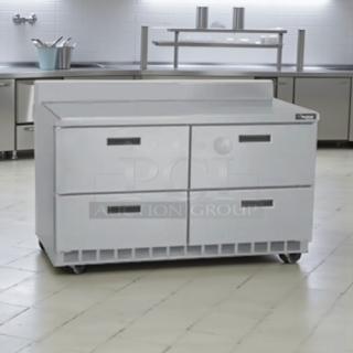 Delfield STD4464 16 Cu.ft 4400 Series Commercial Worktop Cooler in excellent condition, featuring 4 drawers, tested and working.