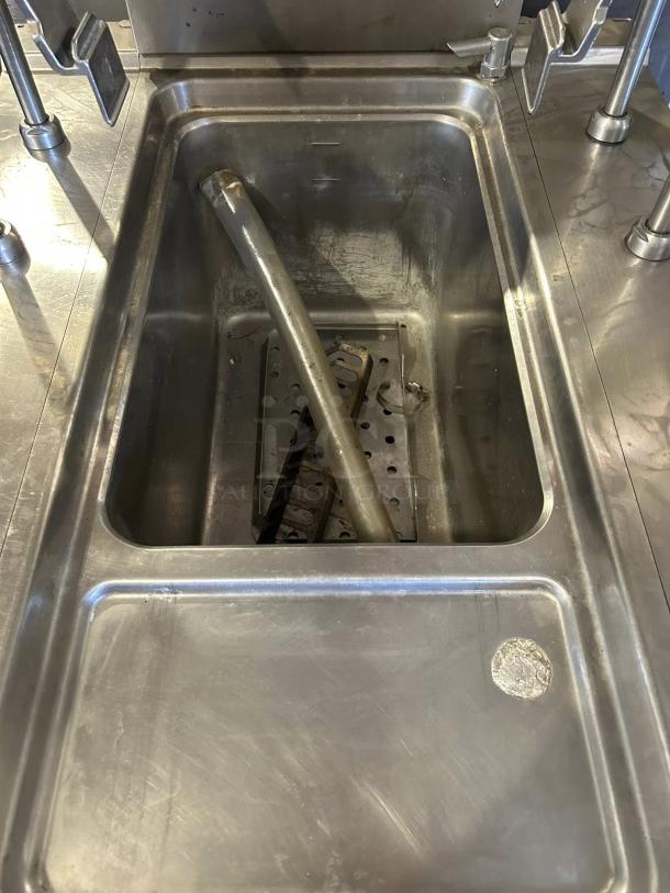 Rosito Bisani CPG1 12 Gallon Pasta Cooker, gas dual burners, stainless steel, tested and working condition.