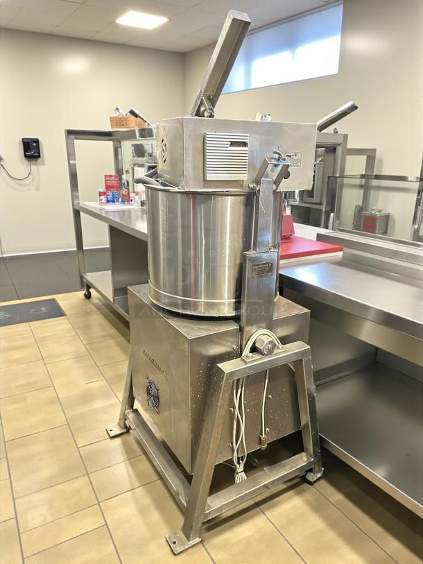 CocoaTown ECGC-65A-AV cacao grinder in outstanding condition, 220V, heavy-duty stainless steel, fully tested and working.