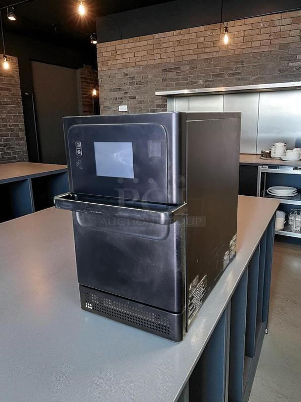 Merrychef eikon e2s High Trend electric ventless oven, 208/240V, great condition, tested and working, on countertop.
