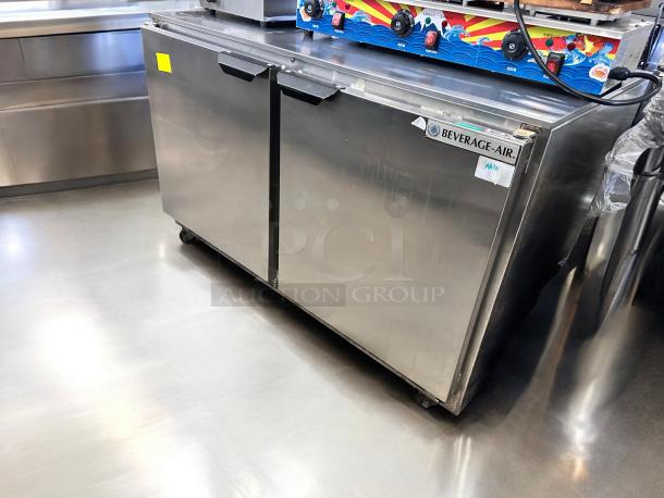 Beverage-Air UCR48A-23 undercounter refrigerator, 2 solid doors, outstanding condition, 115V, fully tested and working.