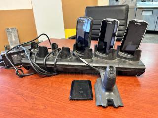 Zebra 5-Slot Ethernet ShareCradle, model CRD-TC51-5SCHG-01, for TC51/TC56, pristine condition, fully tested, on table.