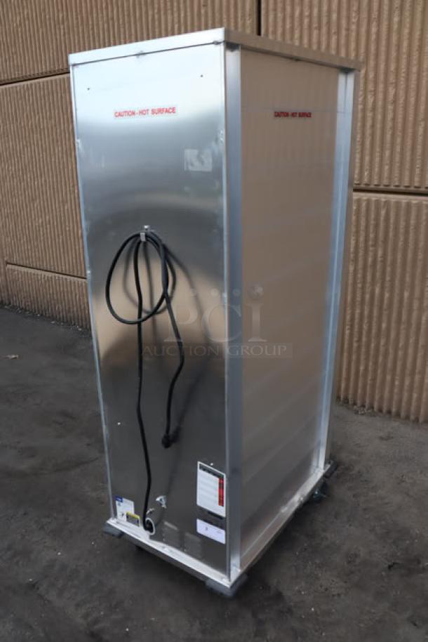 BRAND NEW MainStreet Equipment CHP-1836U heated holding cabinet, scratch-n-dent, clear door missing. Serial: 20250103546.