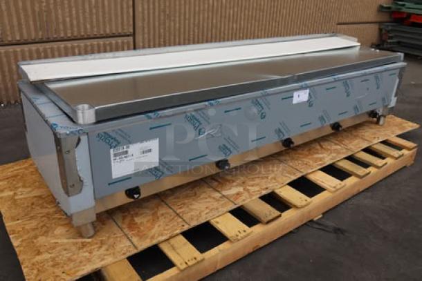 Advance Tabco HF-5E-240-DR five pan electric hot food table, new, enclosed base, sliding doors, open well, 208/240V.