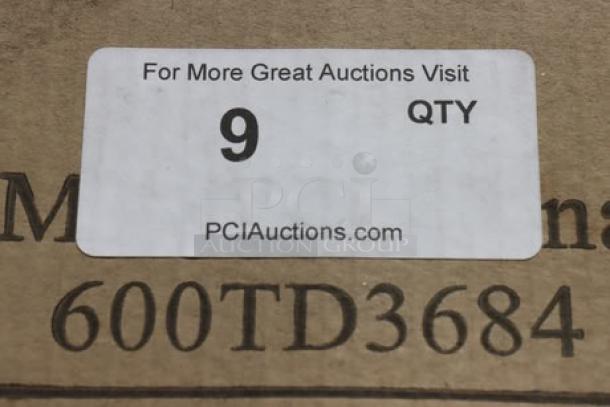 BRAND NEW Regency 600TD3684 aluminum swinging door with 9" x 14" window, 36" x 84" opening. Scratch-n-dent condition.