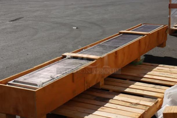 Regency 600FT12120SS 12" x 120" stainless steel floor trough with grate, brand new, scratch-n-dent condition.