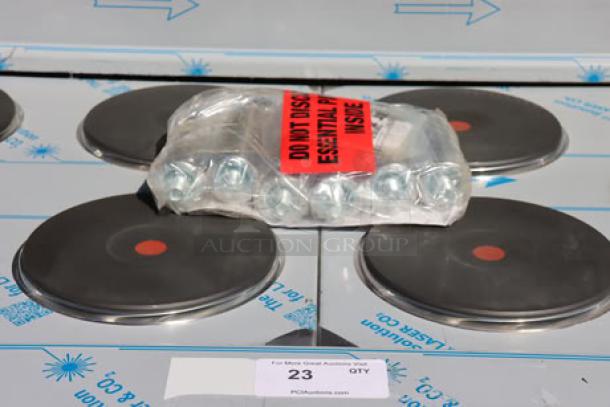 Brand new Imperial Range Pro Series IR-12-E 72" electric range with 12 round plates, 2 ovens. Scratch-n-dent condition.