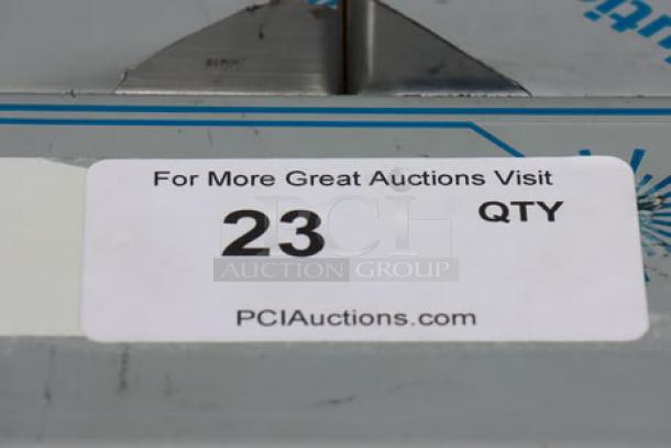 Imperial Range Pro Series IR-12-E 72" electric range, 12 round plates, 2 ovens, scratch-n-dent, 208V, 3 phase, S/N: 05114725.
