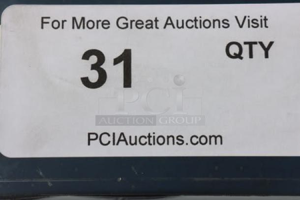Regency 79" stainless steel three-compartment sink, model 600S31515215, factory wrapped, with galvanized legs.