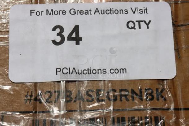 Lancaster Table & Seating 110 lb. Square Black Granite Umbrella Base, model 427BASEGRNBK, brand new, scratch-n-dent condition.