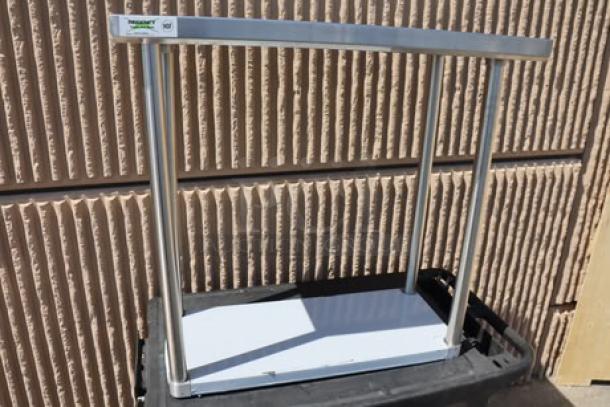 Regency 18"x36" stainless steel work table, model 600TS1836S, brand new, 16-gauge 304 steel, with undershelf, no packaging.