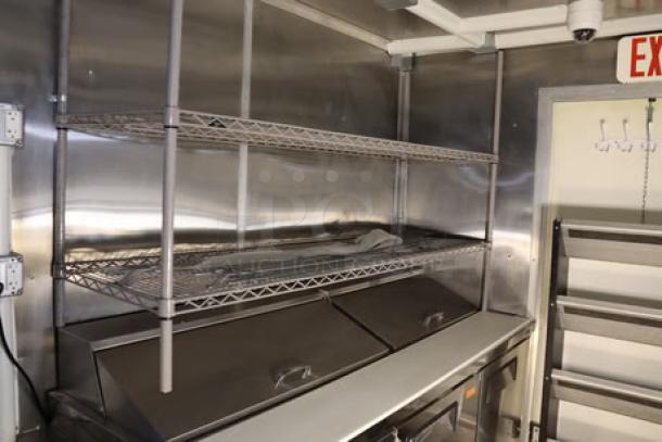 NEW Cruising Kitchens 24' Enterprise Food Trailer; stainless steel interior, shelves, never-used equipment; pristine condition.