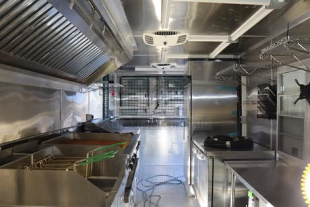 NEW Cruising Kitchens 24' Enterprise food trailer, fully equipped, stainless steel interior, new equipment, security cameras.