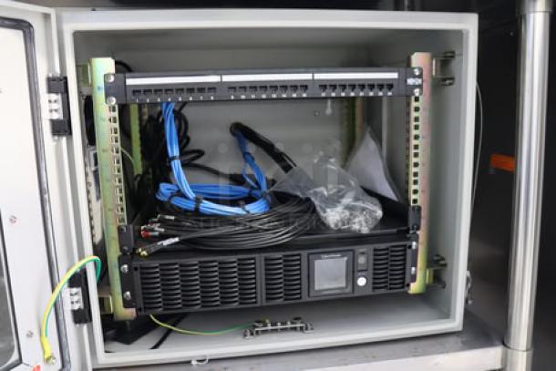 NEW Cruising Kitchens 24' Enterprise Food Trailer, fully equipped, includes wireless security camera system, cabling shown.