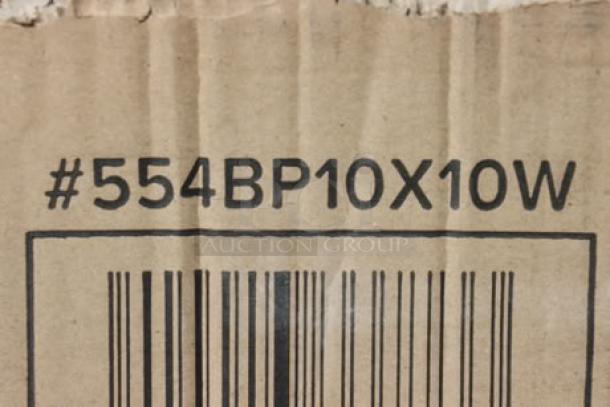 BRAND NEW Backyard Pro Courtyard Series 10' x 10' white steel pop-up canopy tent. Model #554BP10X10W. Damaged packaging.