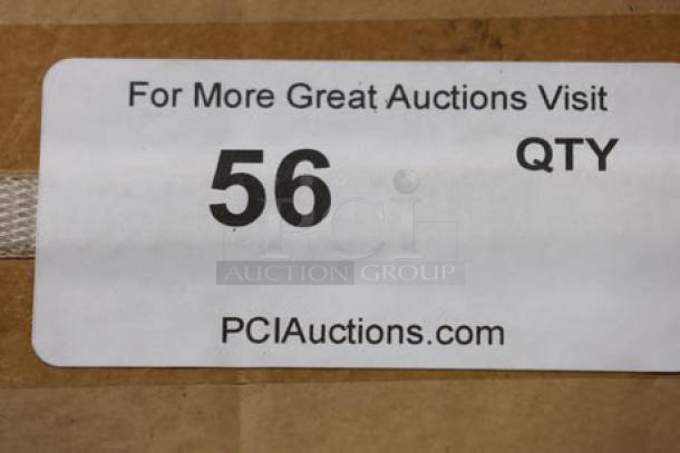 Label showing auction information and website, suggesting a lot number of 56 for PCI Auctions.