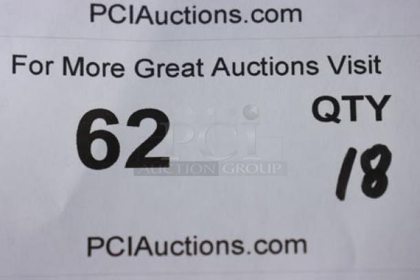 Brand new Lavex 4"x4" corrosive gloss paper permanent labels, model SHIP4X4CC. 500 labels per roll, 18 rolls total.