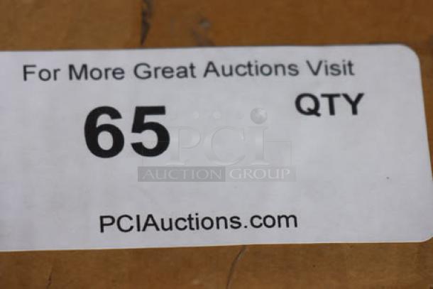 Sticker showing '65 QTY' with 'PCIAuctions.com' printed at the bottom.