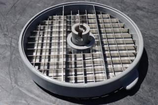 Brand new Robot Coupe 28113W 9/16" dicing kit in pristine condition, featuring cutting grid and durable construction.