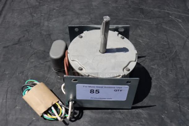 BRAND NEW SCRATCH-N-DENT! Manitowoc Ice 7629413 fan motor, Magnetek 208-230V, slight bend in mounting bracket.