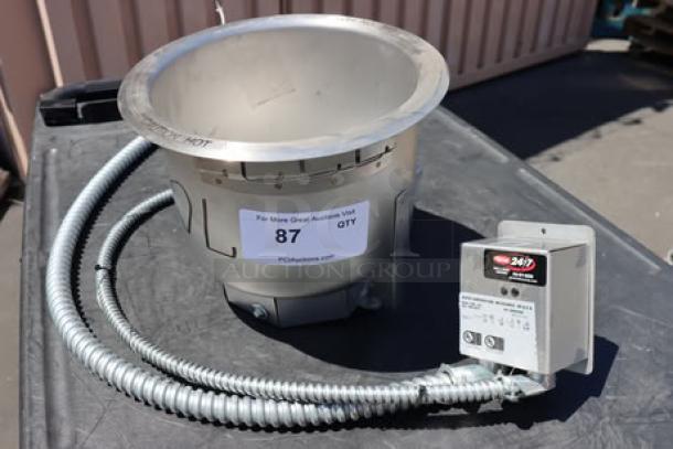 Hatco HWB-7QT 7 Qt. single drop-in heated soup well, stainless steel, brand new, out of original packaging, S/N: 5600222503.