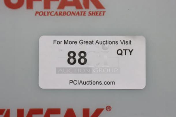 New Metro C519-CFC-4 uninsulated holding/proofing cabinet, clear door, 120V, 16A, 2000W, commercial casters, serial C5CME059351.