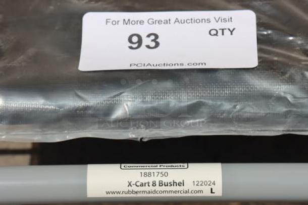 Rubbermaid® 1881750 Laundry Cart, 8 Bushel, collapsible, vinyl bag, on casters. New, out of original packaging.