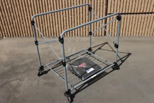 Rubbermaid® 1881750, 8-bushel collapsible X-Cart frame on casters, with vinyl bag. Brand new, out of packaging.
