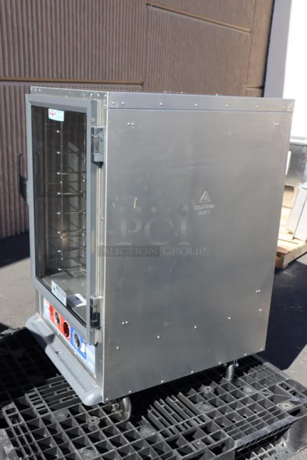 Brand new 2024 Metro C515-CFC-4 half-size uninsulated holding/proofing cabinet, clear door, 120V, SKU: C5CME058268.