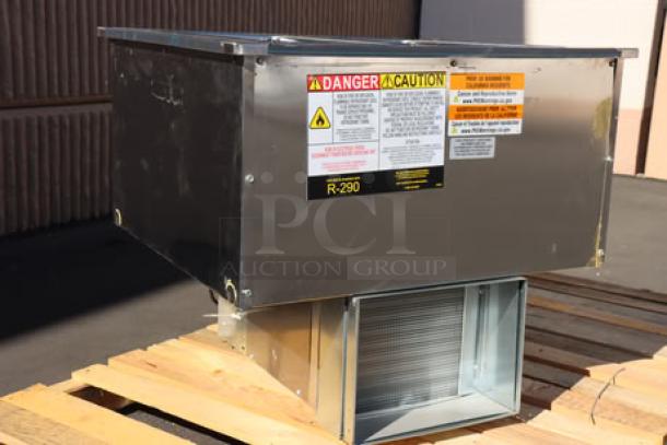 BRAND NEW Delfield N227P 12 Gallon Drop In Freezer, stainless steel lids, 115V, dented side, caution labels, S/N: 2504820100130.