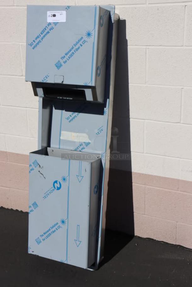 BRAND NEW American Specialties Simplicity 10-646924A recessed paper towel dispenser and 12-gallon waste receptacle, out of packaging.