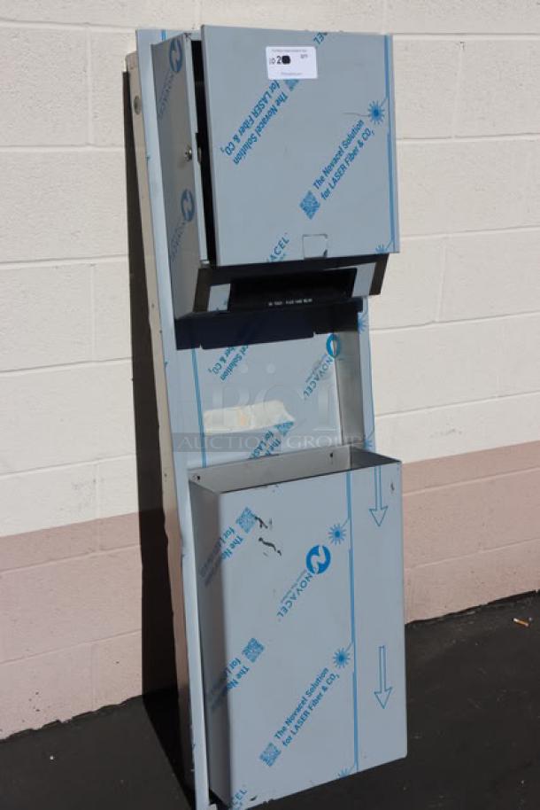 Brand new American Specialties Simplicity Model 10-646924A recessed paper towel dispenser with waste receptacle, no packaging.