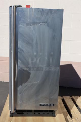 BRAND NEW Hoshizaki AM-50BAJ undercounter ice machine, 51 lb capacity, 115V, stainless steel, out of packaging.