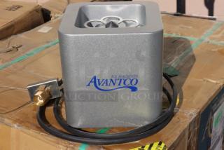 Avantco Ice countertop mount square glass froster, model 194sqrcgf, new, out of packaging, visible logo, includes power cord.