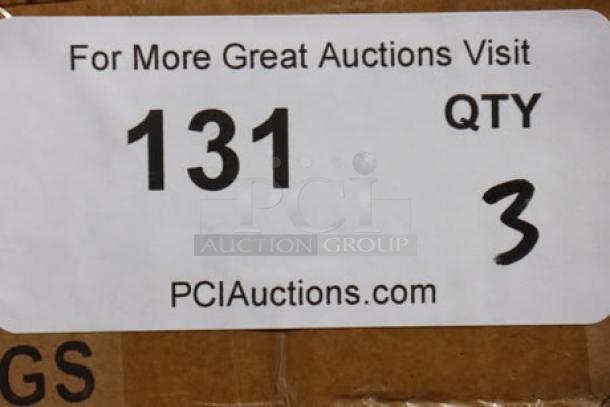 Label on carton for Lancaster Table & Seating 164CUSHMTLVN wood seats. Quantity: 3 cartons. Visit PCIAuctions.com.