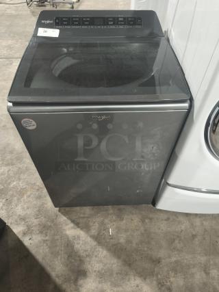 Whirlpool 4.7 cu ft Top-Load Washer, Model WTW5105HC2, tested working, with Pretreat Station, control panel visible.